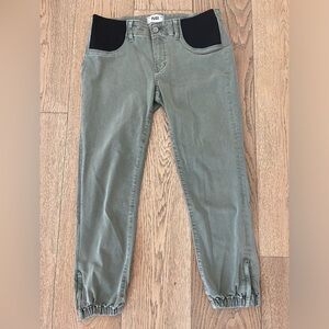 Paige maternity jeans size 28. Mayslie Slim Maternity Jeans in Vintage Ivy Green